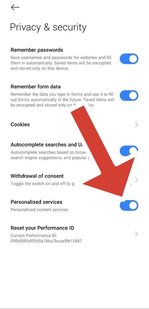 پاک کردن تبلیغات از Mi Browser شیائومی