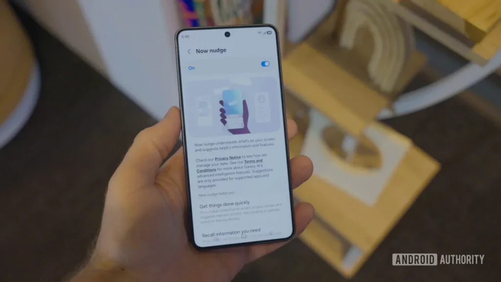 قابلیت Now Nudge در گلکسی S26