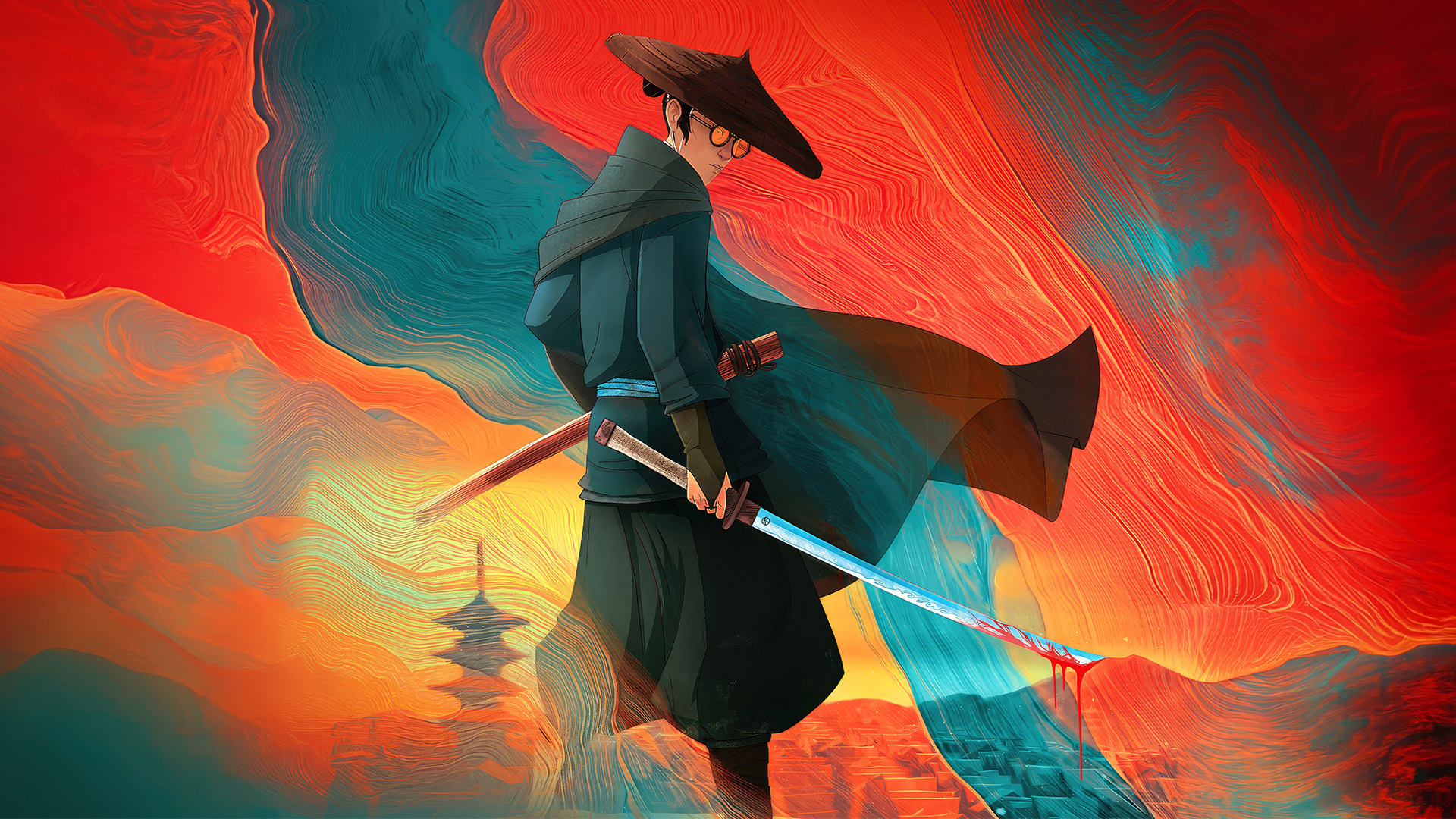 اولین پوستر انیمیشن Blue Eye Samurai منتشر شد | بازگشت سامورایی نتفلیکس