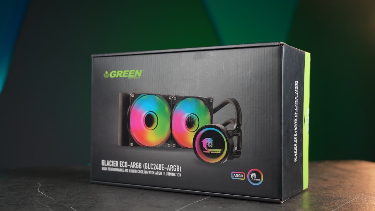 معرفی خنک‌کننده آبی گرین مدل GLACIER 240 ARGB: کارآمد و زیبا