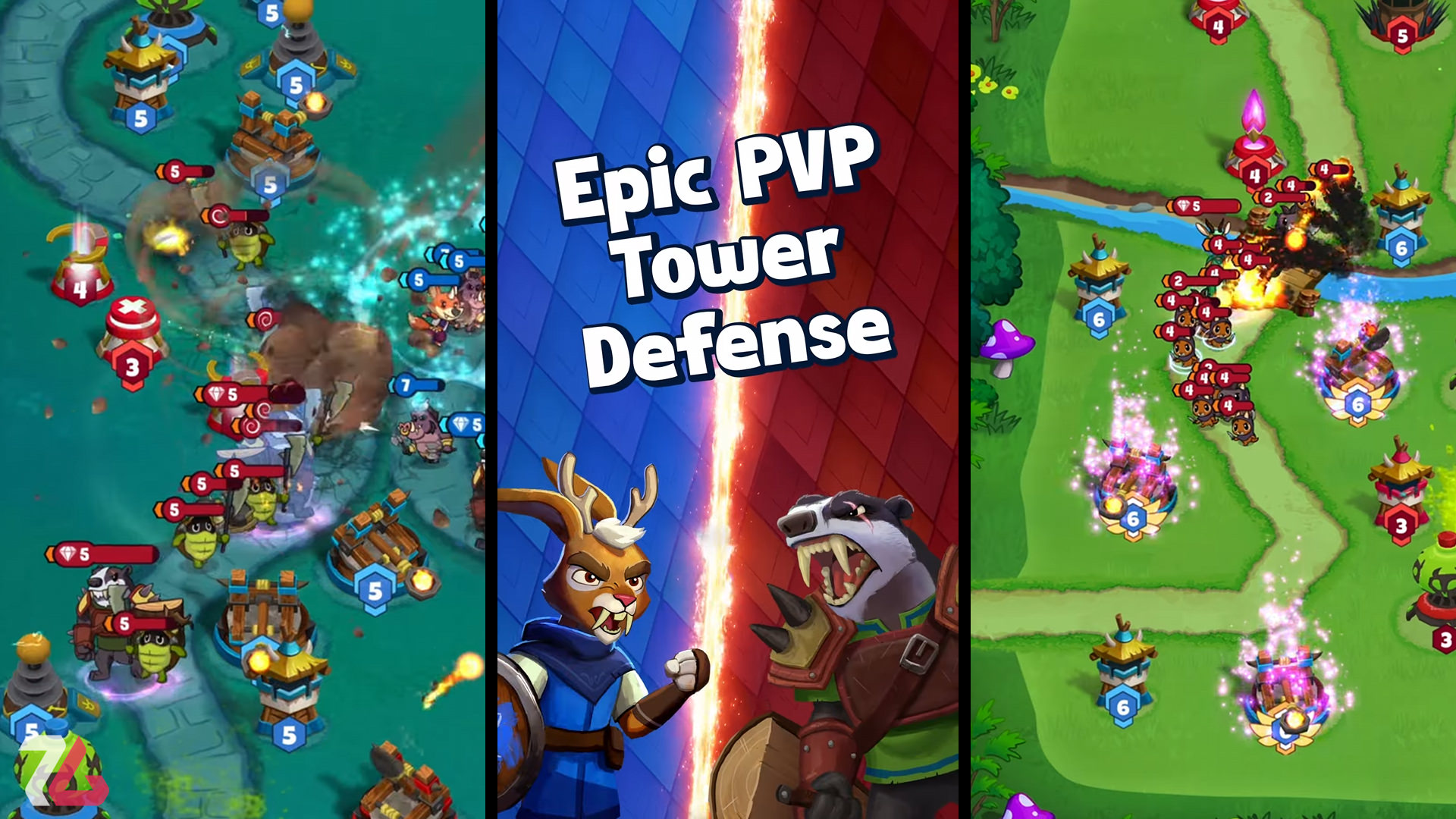 بازی موبایل Tower Rush منتشر شد؛ رقابت‌های آنلاین در سبک دفاع از قلعه