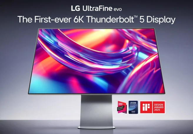 ال‌جی اولین مانیتور 6K با Thunderbolt 5 در جهان را عرضه کرد + قیمت
