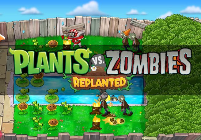 صفحه اصلی در plants vs zombies replanted