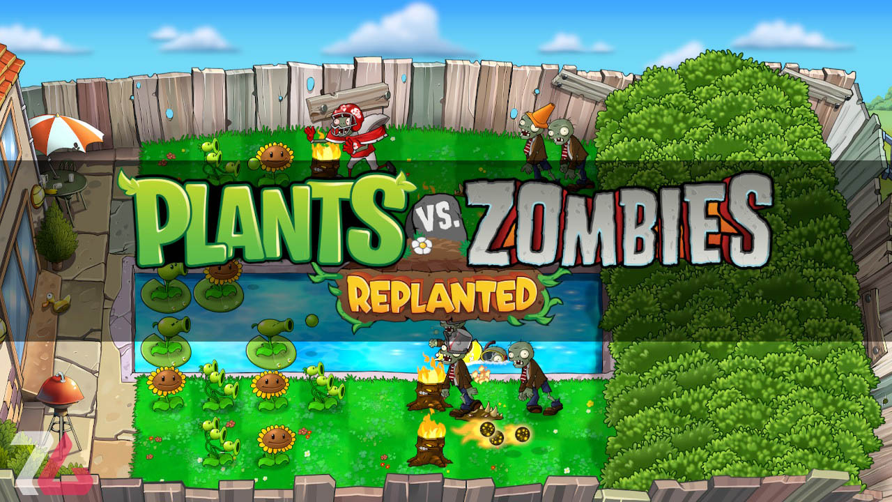 صفحه اصلی در plants vs zombies replanted