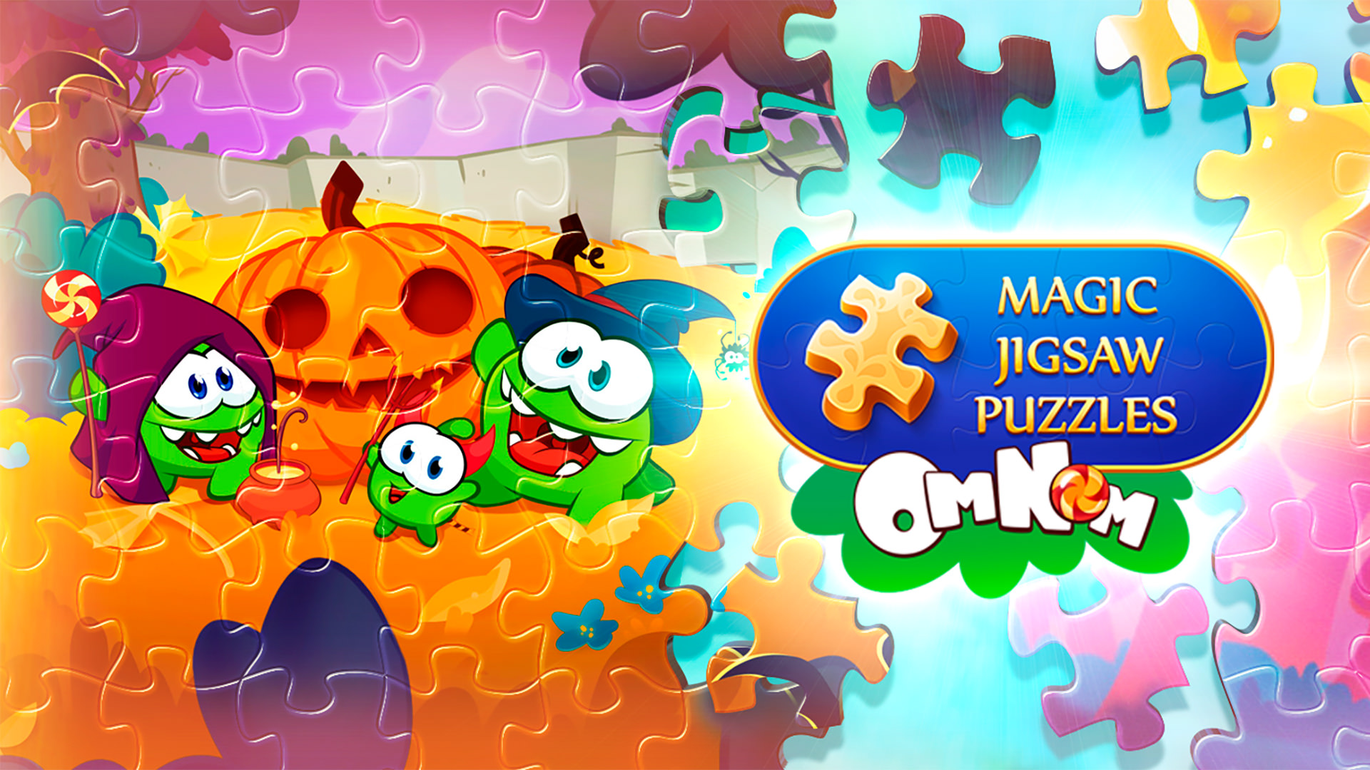 شخصیت خاطره‌انگیز Cut the Rope به دنیای Magic Jigsaw Puzzles پیوست