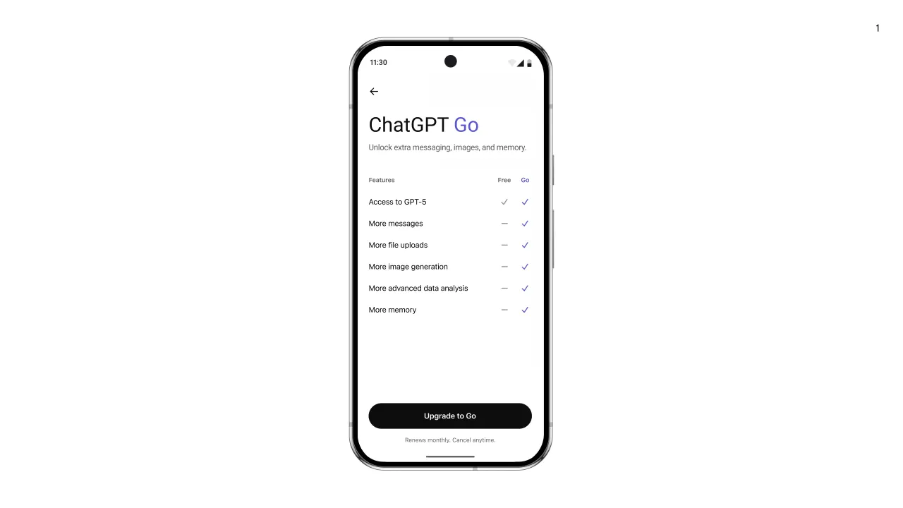 امکان خرید اشتراک ChatGPT Go برای ۱۶ کشور در آسیا فعال شد