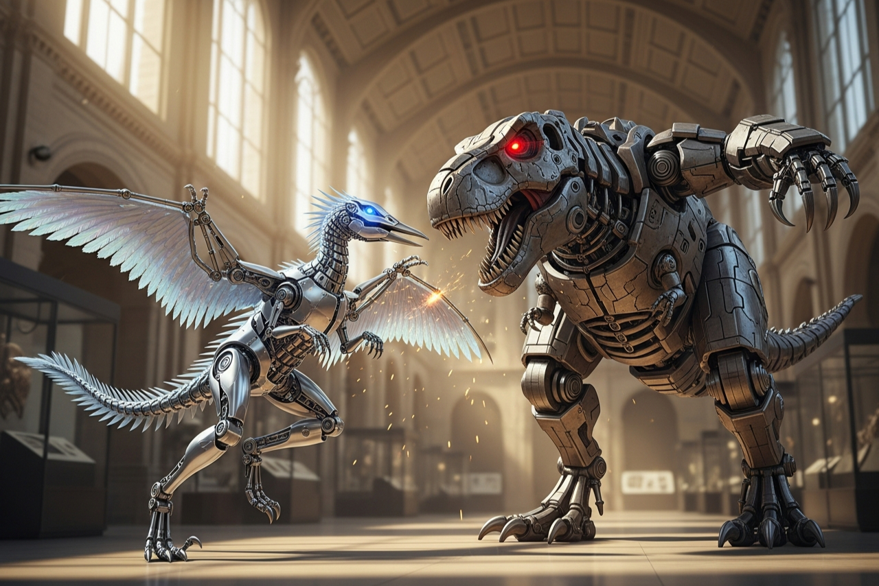 رباتهای انساننما را فراموش کنید؛ چین با دایناسورهای رباتیک پارک ژوراسیک را زنده میکند