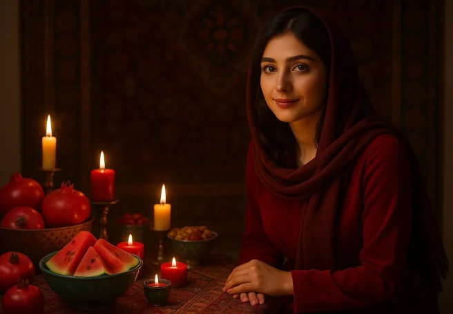 مجموعه پرامپت‌های شب یلدا برای ساخت تصاویر واقعی کنار سفره یلدا