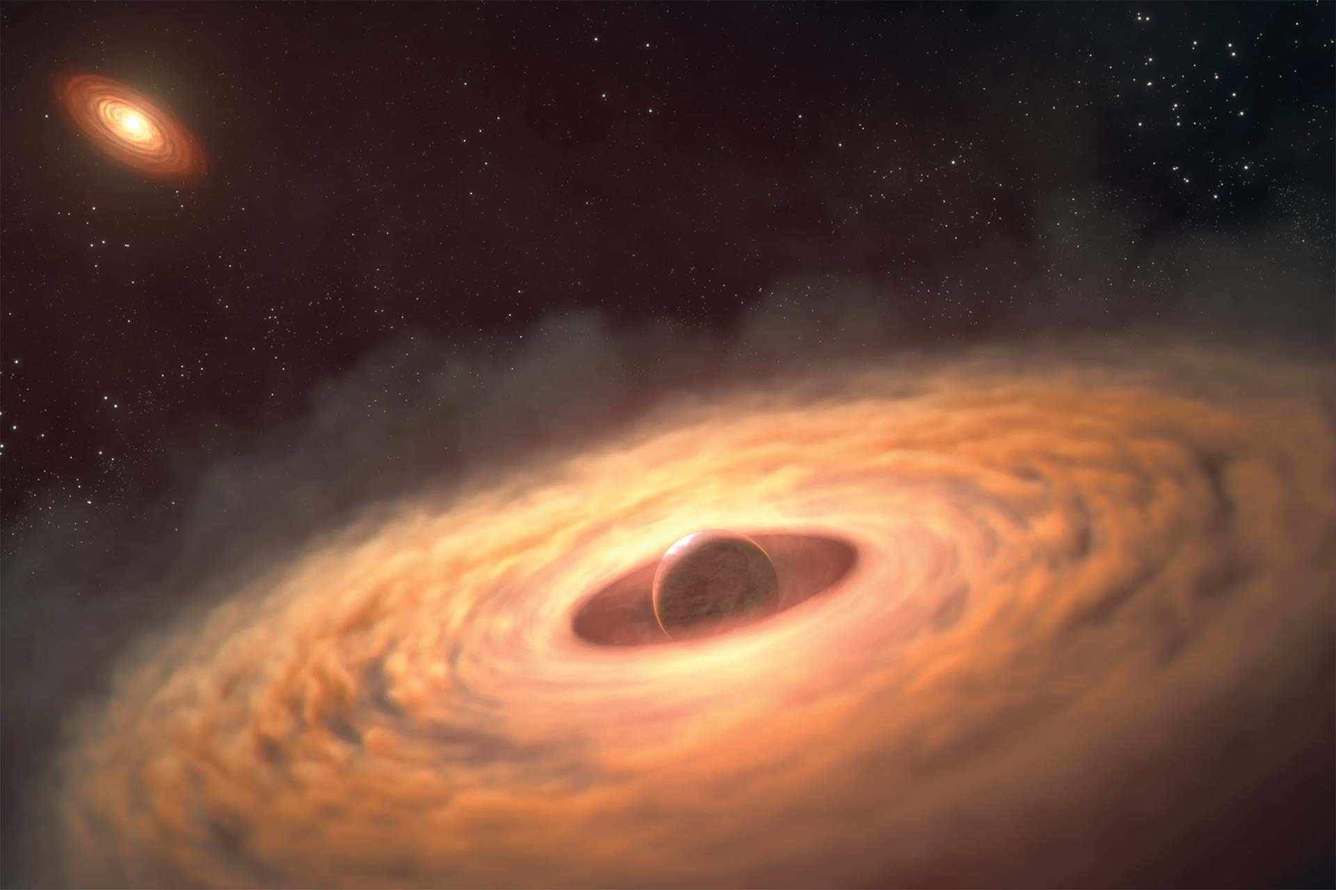 تلسکوپ جیمز وب برای نخستین‌بار «زایشگاه قمرها» را در اطراف سیاره‌ای بیگانه شناسایی کرد