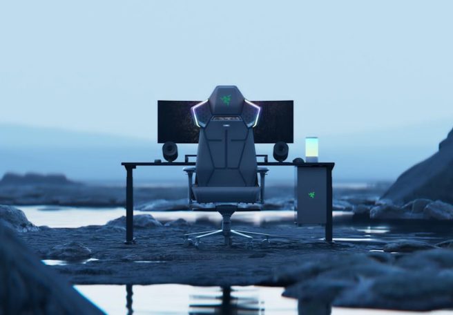 صندلی گیمینگ جدید ریزر، نورپردازی LED دارد و به اسپیکر مجهز است