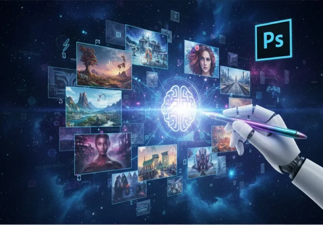 راهنمای کامل هوش مصنوعی فتوشاپ: فعال‌سازی و استفاده حرفه‌ای در ۲۰۲۶