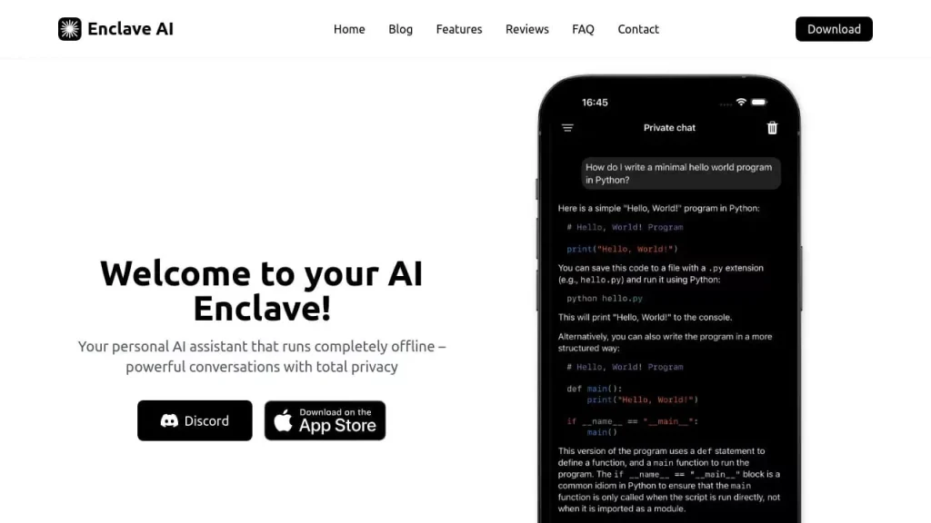 معرفی Enclave AI: هوش مصنوعی قدرتمند گوگل را بدون اینترنت روی آیفون اجرا کنید