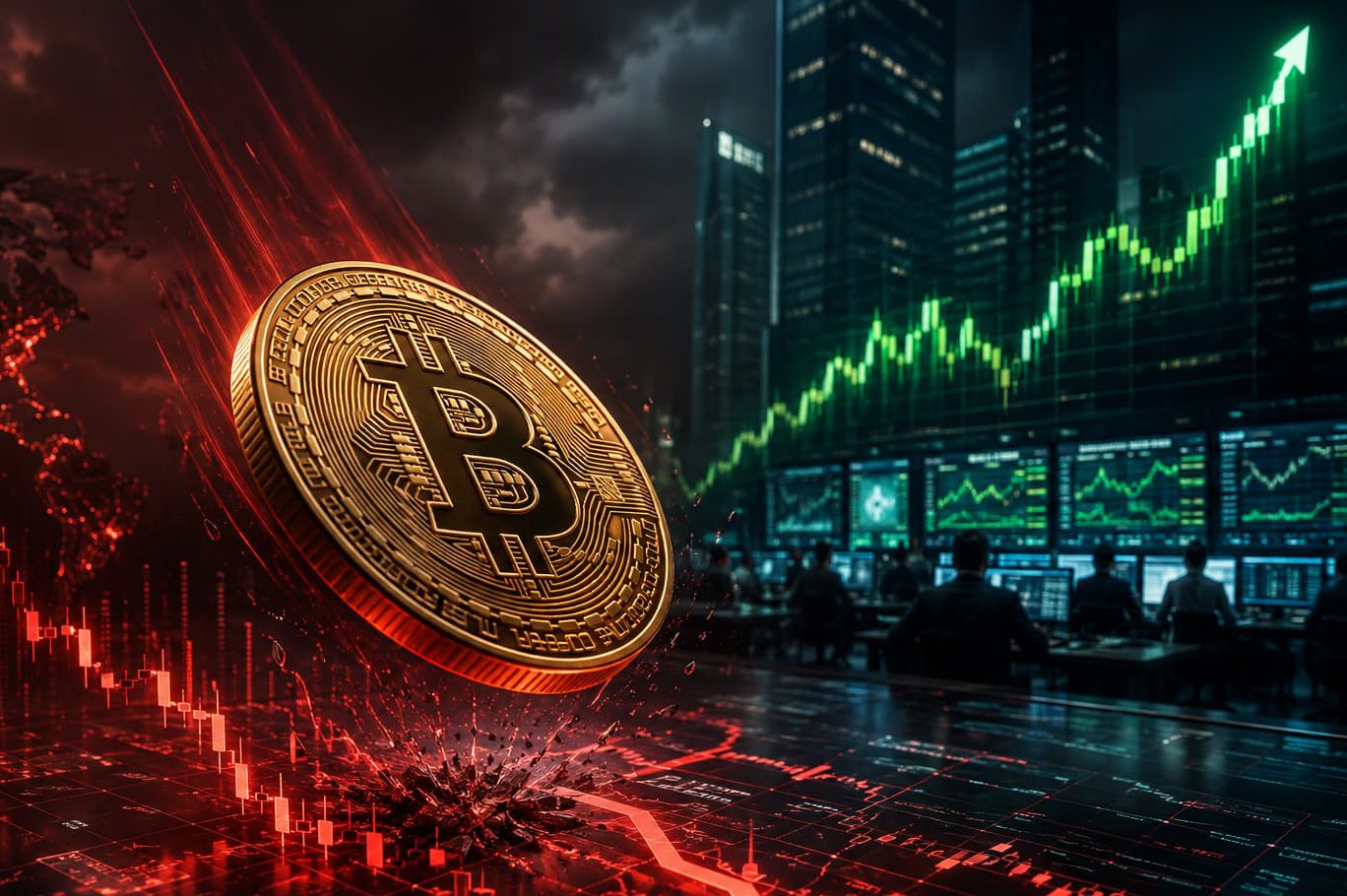 ادامه سقوط بیتکوین؛ هدفگذاری بعدی تریدرها ۵۰ هزار دلار است