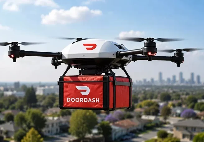 سرویس DoorDash Air برای تحویل غذا با پهپاد راه‌اندازی می‌شود